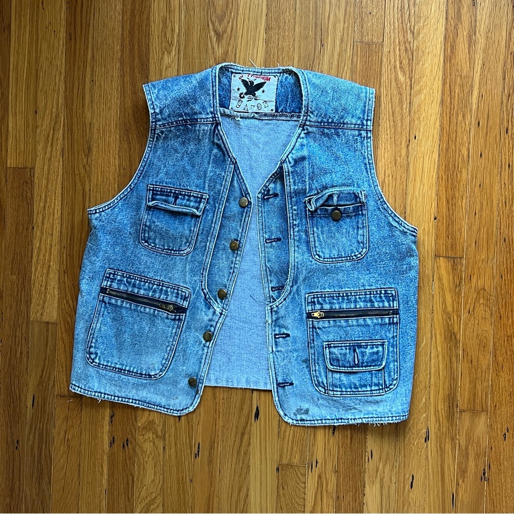 Vintage denim vest